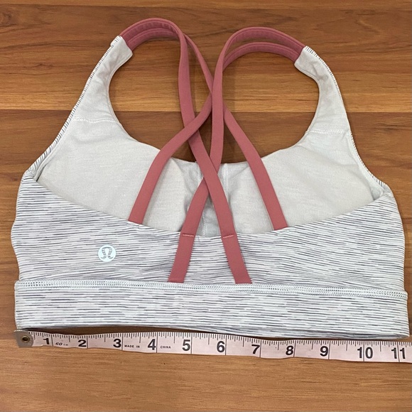 LULULEMON Energy Bra in Wee Are From Space Nimbus Battleship/Pink Puff Size 4 - Picture 6 of 13